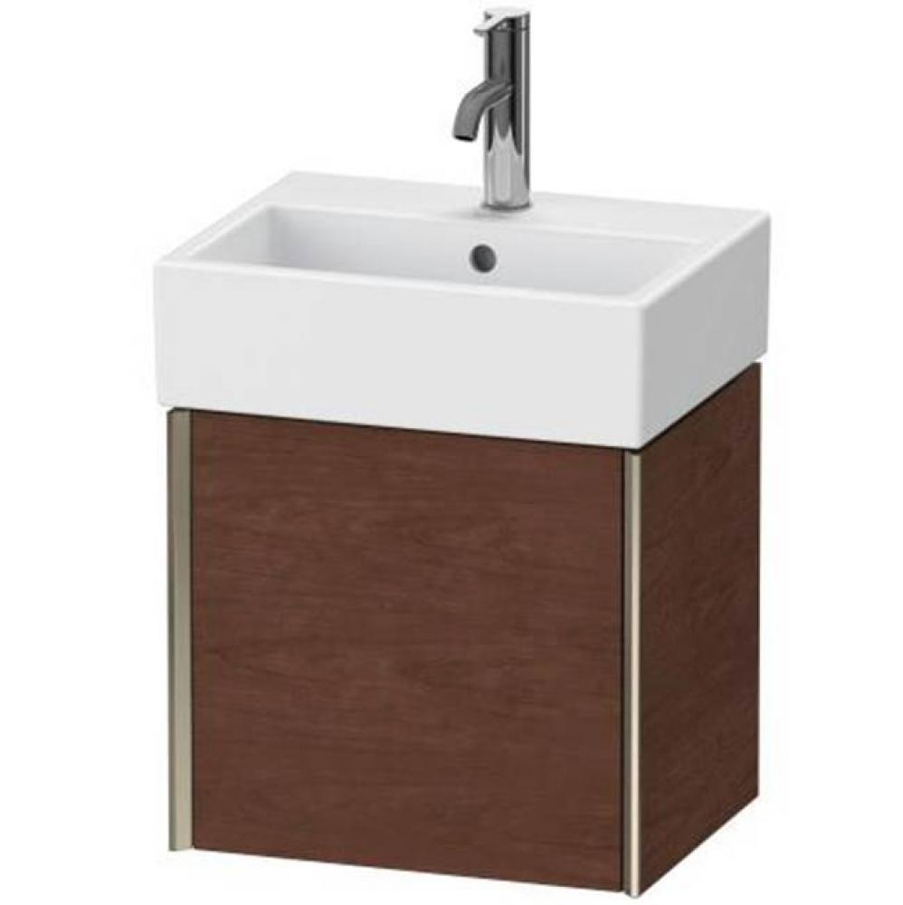 Duravit XViu One Door Wall-Mount Vanity Unit American Walnut