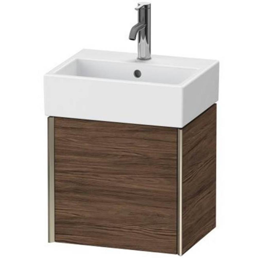 Duravit XViu One Door Wall-Mount Vanity Unit Walnut Dark