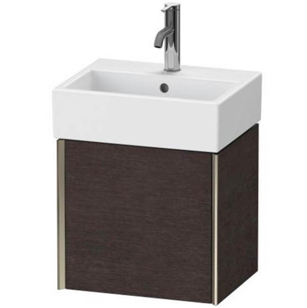 Duravit XViu One Door Wall-Mount Vanity Unit Dark Brushed Oak