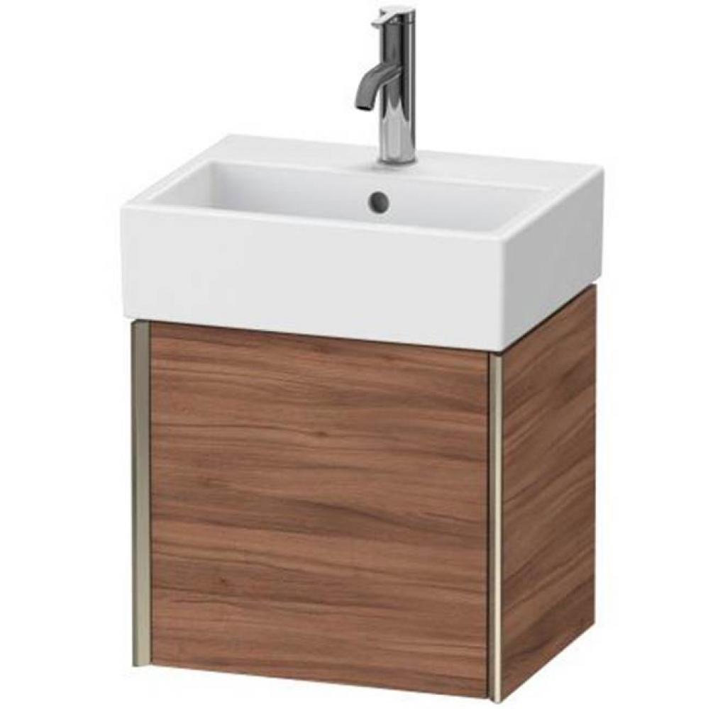 Duravit XViu One Door Wall-Mount Vanity Unit Walnut