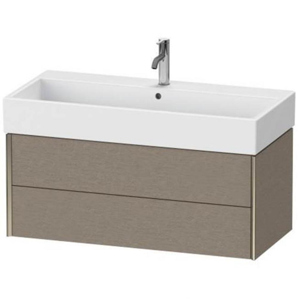 Duravit XViu Two Drawer Wall-Mount Vanity Unit Cashmere Oak