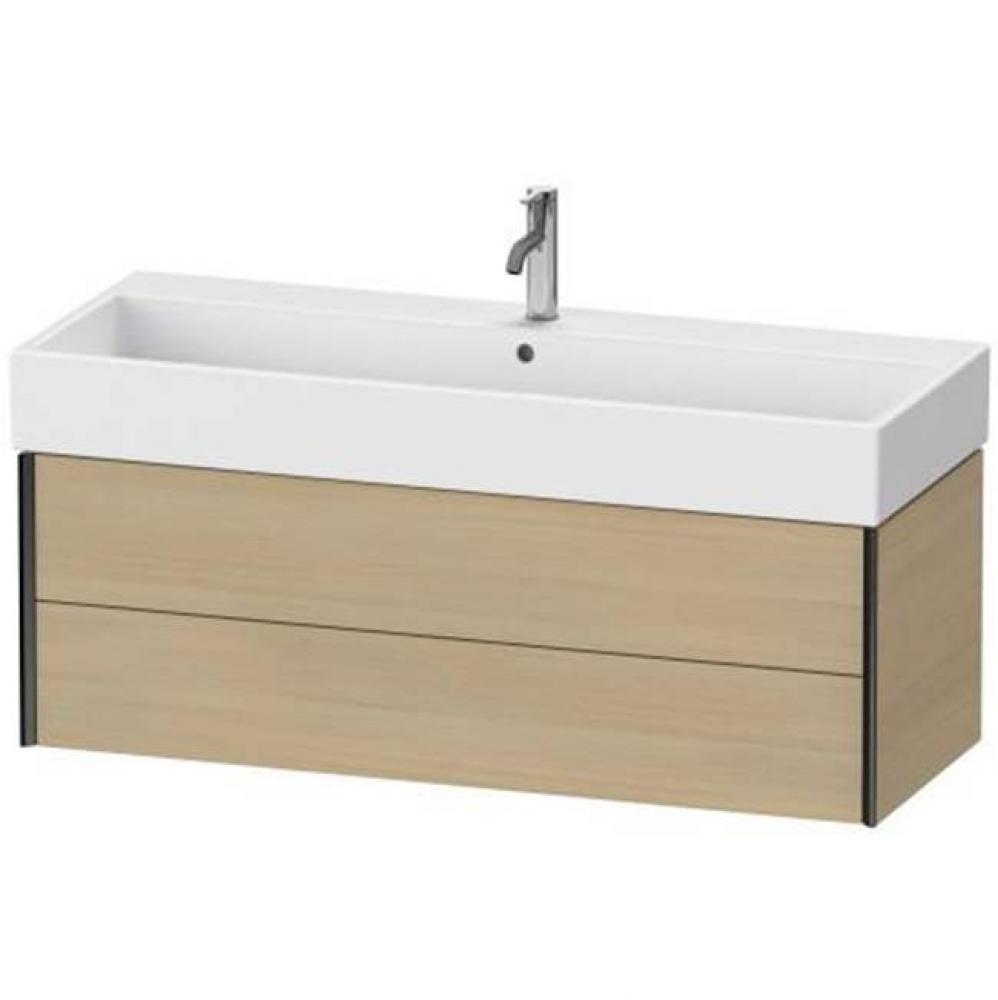 Duravit XViu Two Drawer Wall-Mount Vanity Unit Mediterranean Oak