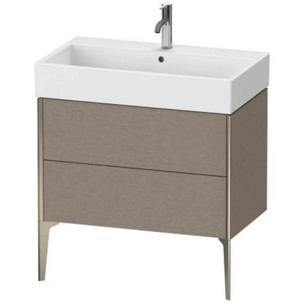 Duravit XViu Two Drawer Floorstanding Vanity Unit Cashmere Oak