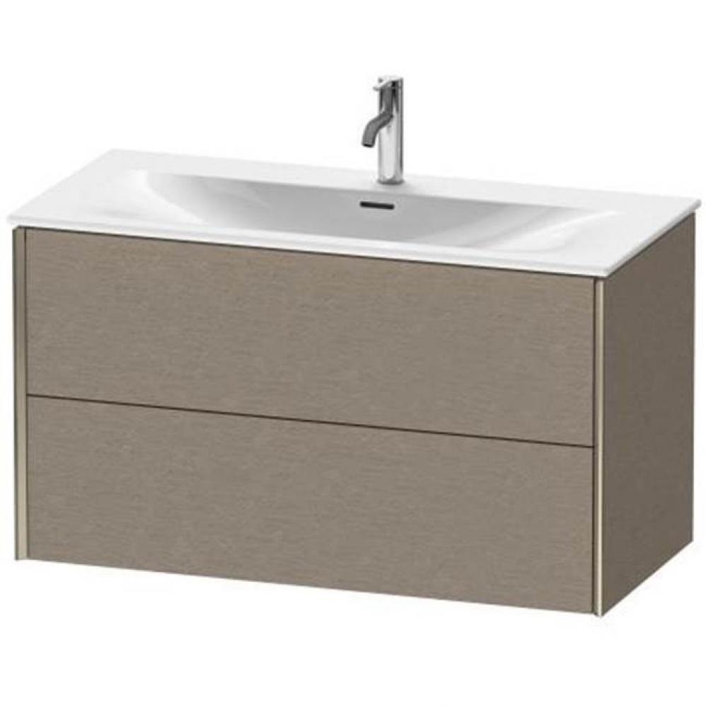 Duravit XViu Two Drawer Wall-Mount Vanity Unit Cashmere Oak