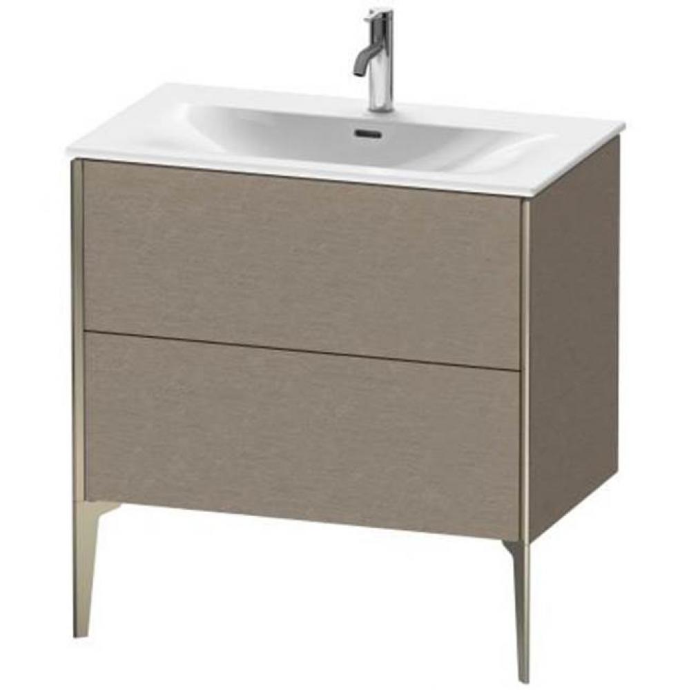 Duravit XViu Two Drawer Floorstanding Vanity Unit Cashmere Oak