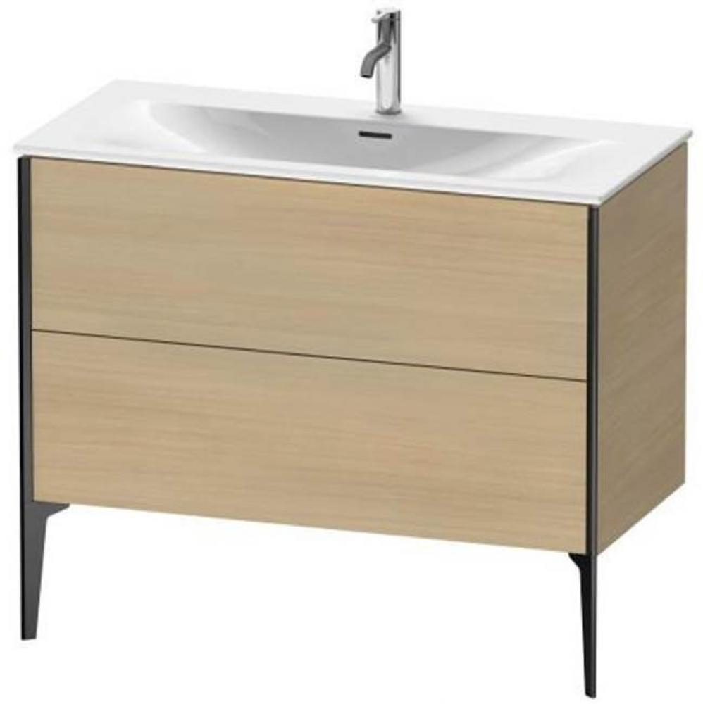 Duravit XViu Two Drawer Floorstanding Vanity Unit Mediterranean Oak