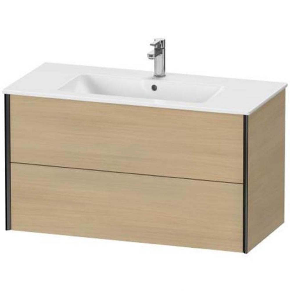 Duravit XViu Two Drawer Wall-Mount Vanity Unit Mediterranean Oak