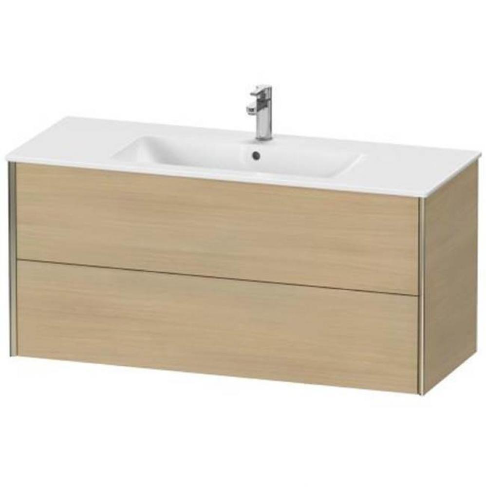 Duravit XViu Two Drawer Wall-Mount Vanity Unit Mediterranean Oak