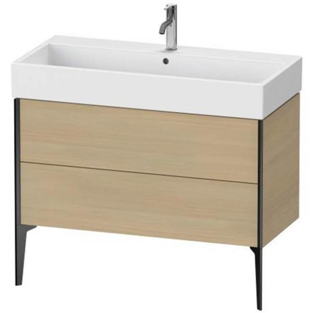 Duravit XViu Two Drawer Floorstanding Vanity Unit Mediterranean Oak