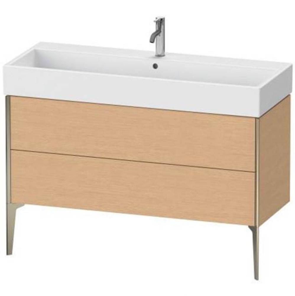 Duravit XViu Two Drawer Floorstanding Vanity Unit Brushed Oak