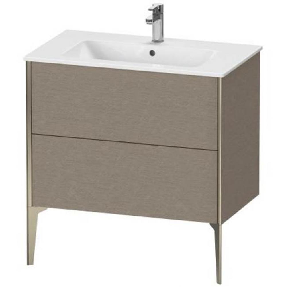 Duravit XViu Two Drawer Floorstanding Vanity Unit Cashmere Oak