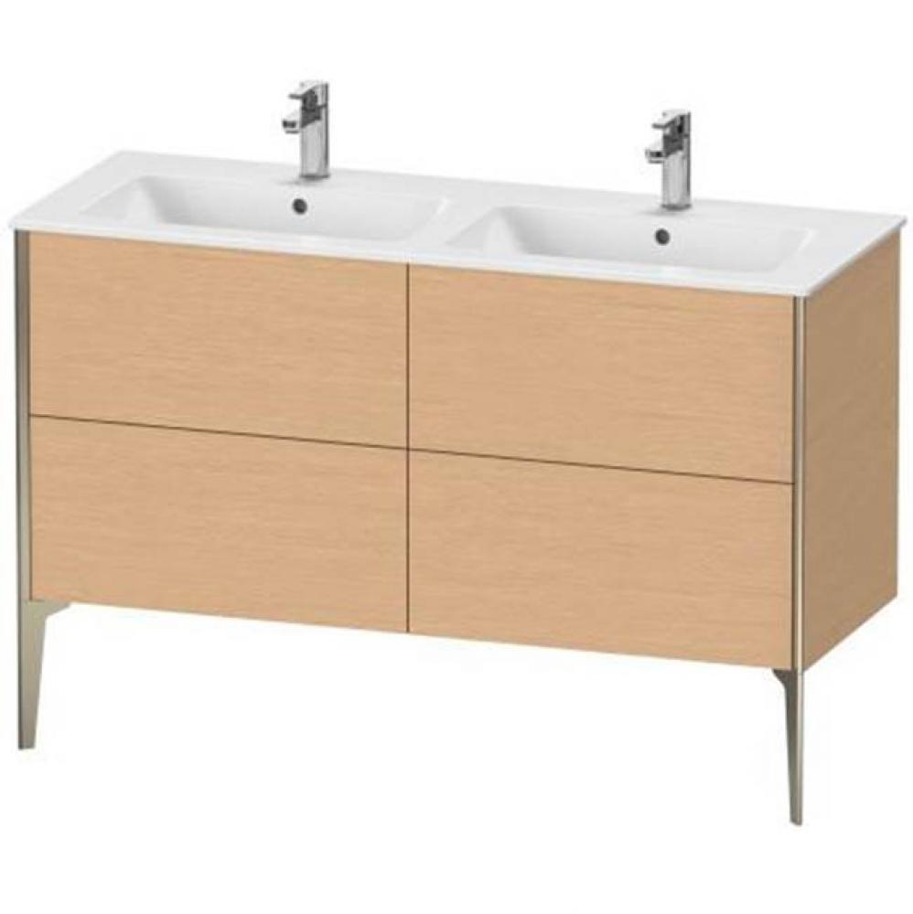 Duravit XViu Four Drawer Floorstanding Vanity Unit Brushed Oak