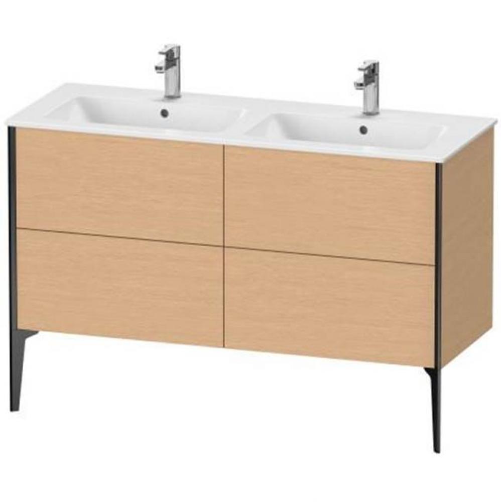 Duravit XViu Four Drawer Floorstanding Vanity Unit Brushed Oak