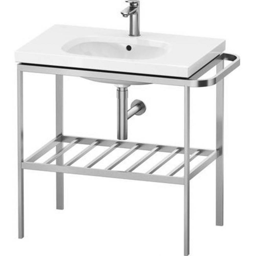 Duravit Aurena 30 7/8'' x 31 5/8'' Console in Brushed Stainless Steel