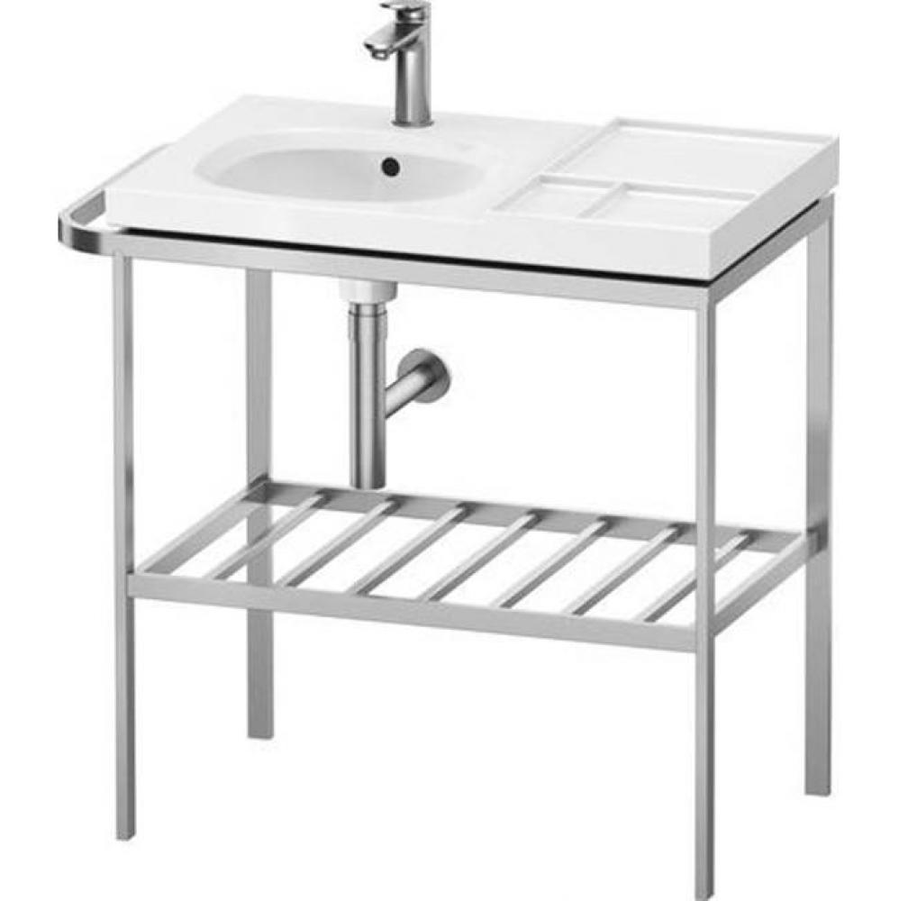 Duravit Aurena 30 7/8'' x 31 5/8'' Console in Brushed Stainless Steel