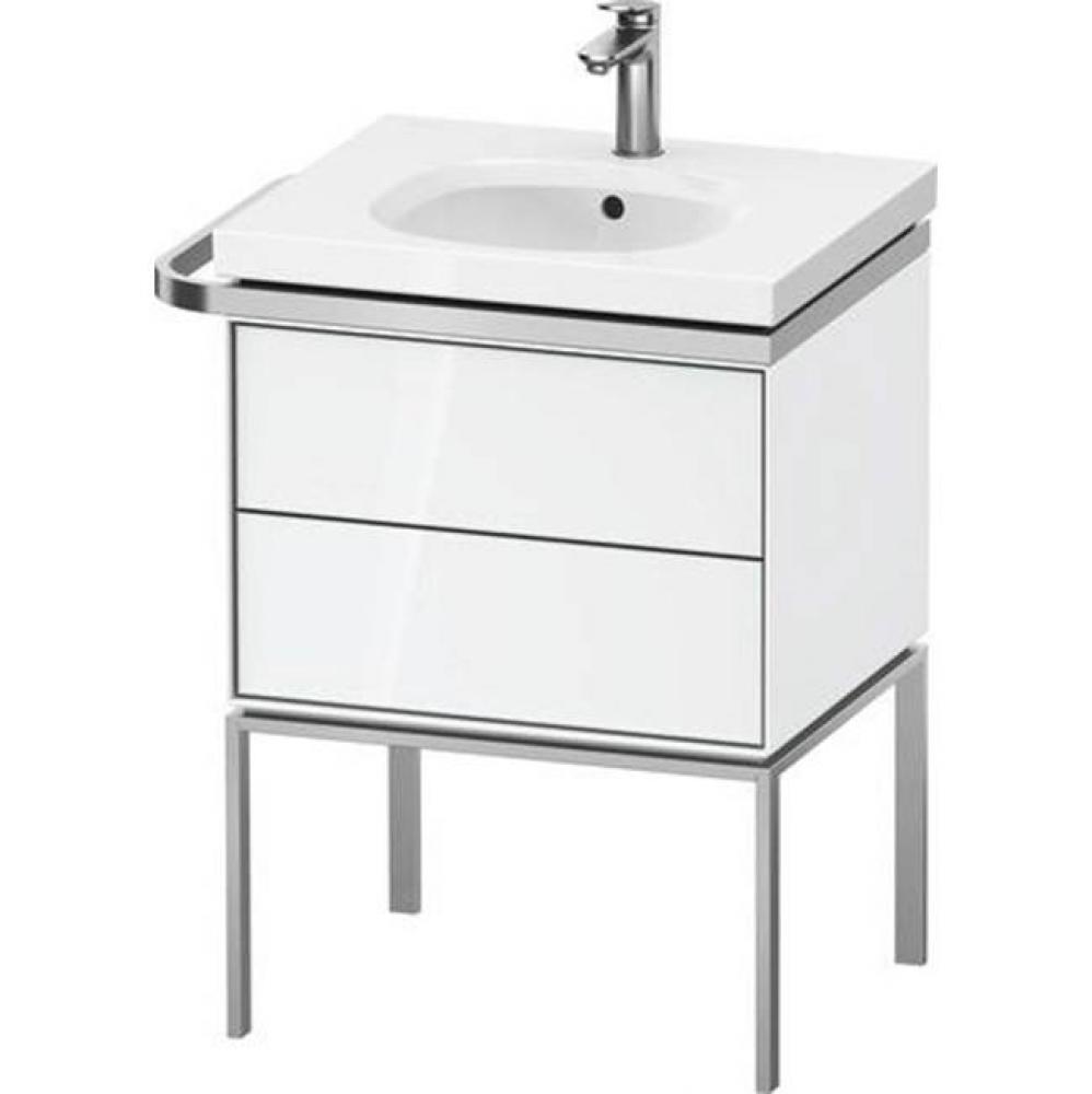 Duravit Aurena 23'' Wall Mount Two Drawer Single Vanity Cabinet in High Gloss White, Sin