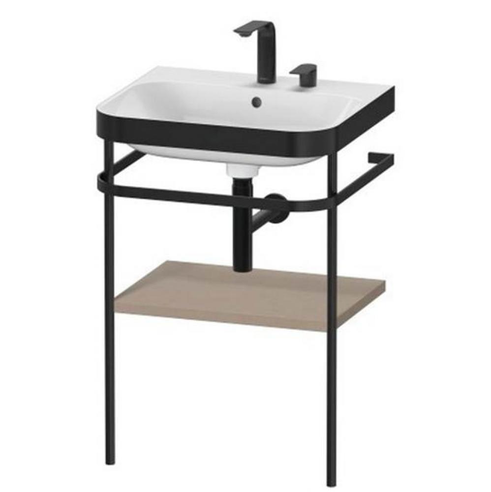 Happy D.2 Plus C-Bonded Vanity Kit with Sink and Metal Console Linen