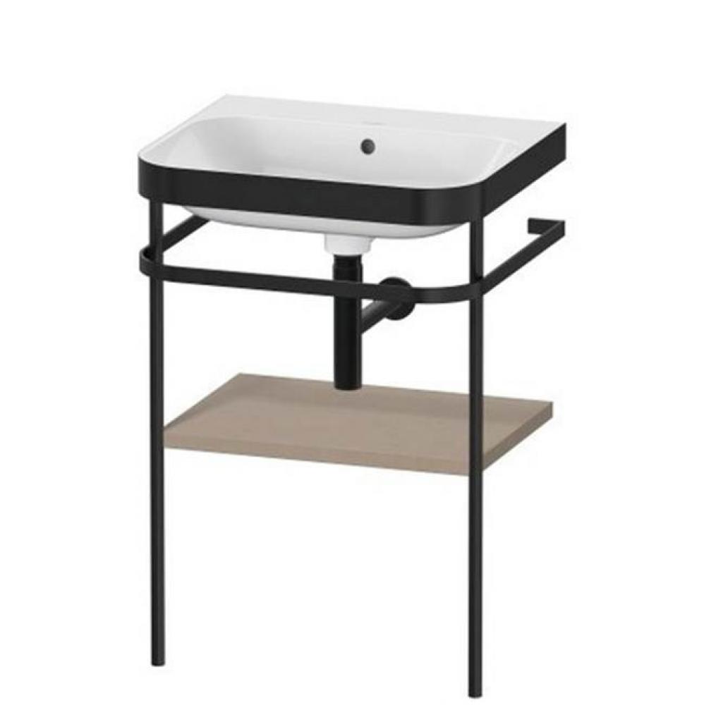 Happy D.2 Plus C-Bonded Vanity Kit with Sink and Metal Console Linen