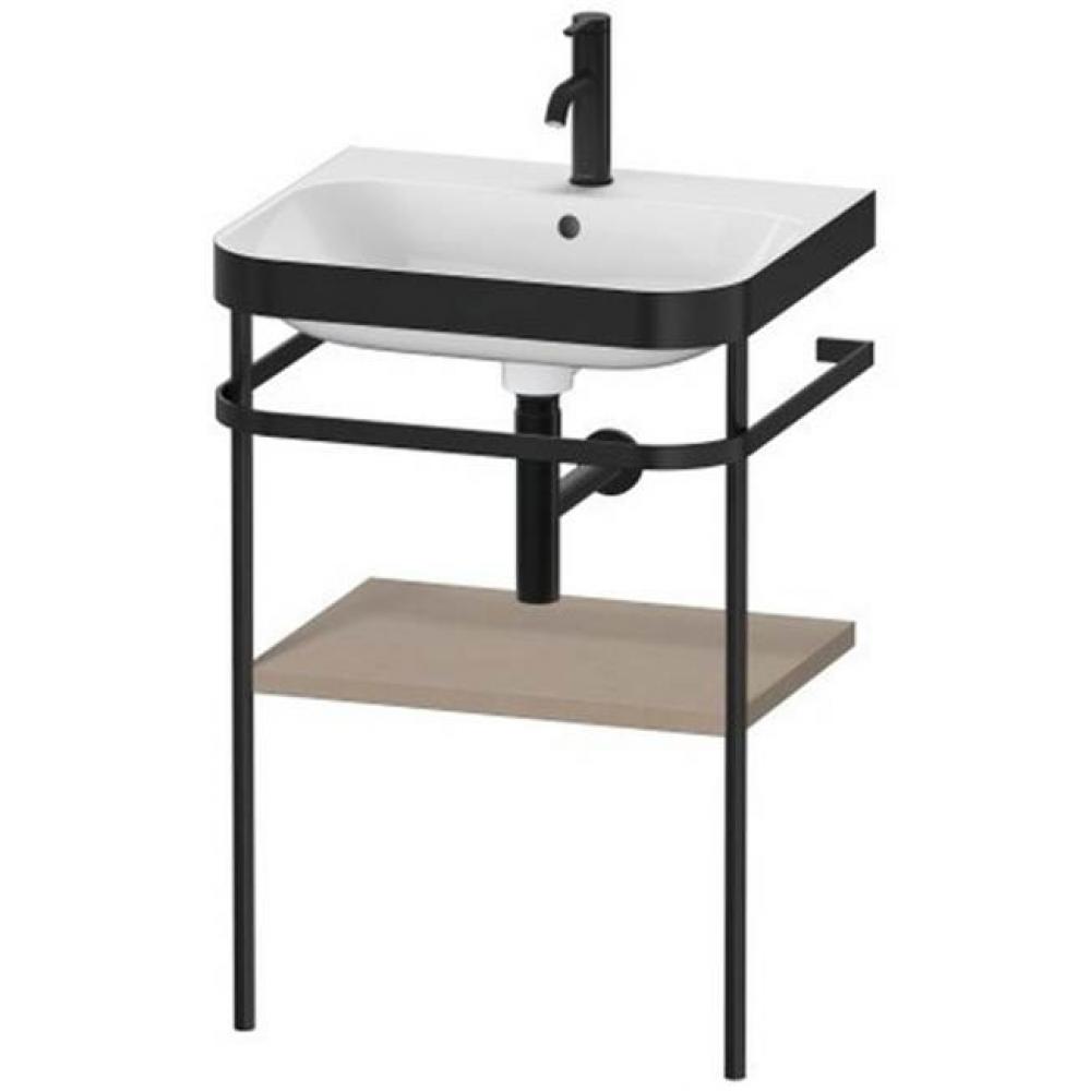 Happy D.2 Plus C-Bonded Vanity Kit with Sink and Metal Console Linen