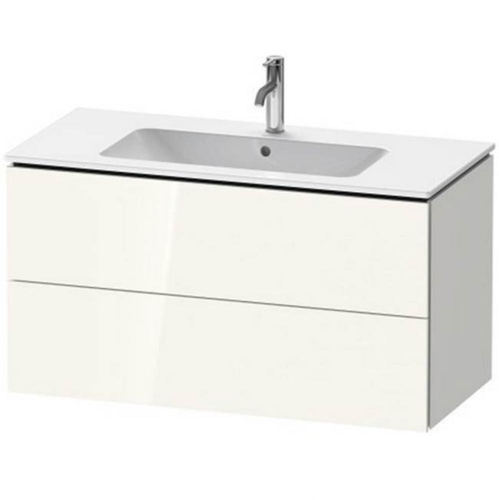 Duravit L-Cube Wall Mounted Vanity Kit  Pine Silver