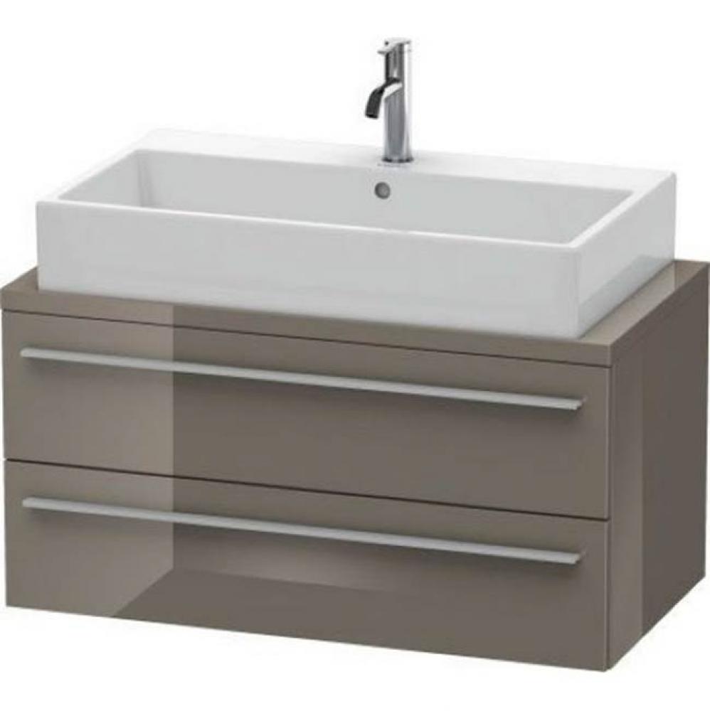Duravit X-Large Vanity Unit for Console  Flannel Gray High Gloss
