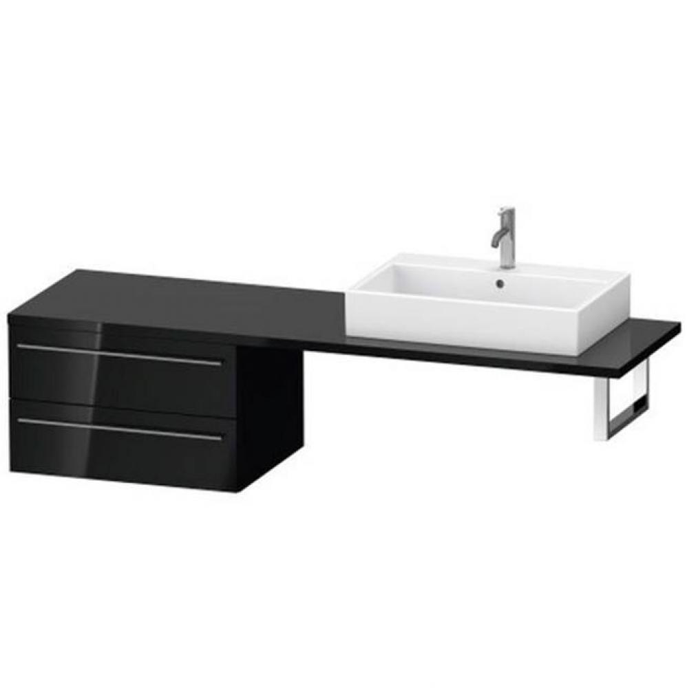 Duravit X-Large Vanity Unit for Console  Black High Gloss