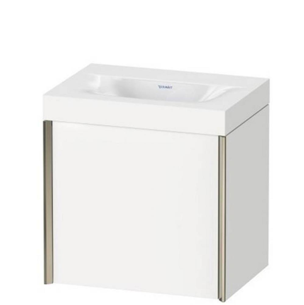 Duravit XViu One Door C-Bonded Wall-Mount Vanity Kit White