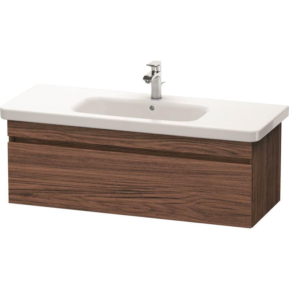 Duravit DuraStyle One Drawer Wall-Mount Vanity Unit Walnut Dark