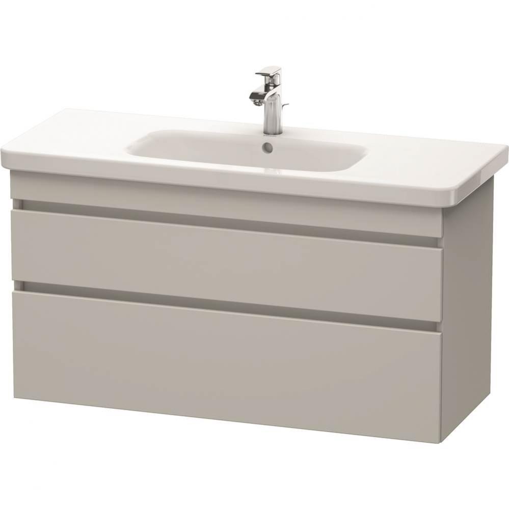 Duravit DuraStyle Two Drawer Wall-Mount Vanity Unit Concrete Gray