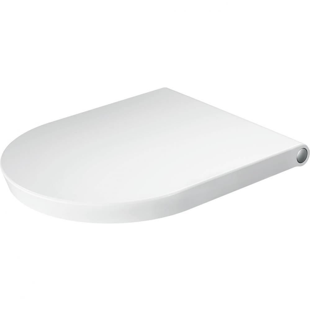 Duravit White Tulip Elongated Slow Close Toilet Seat in White