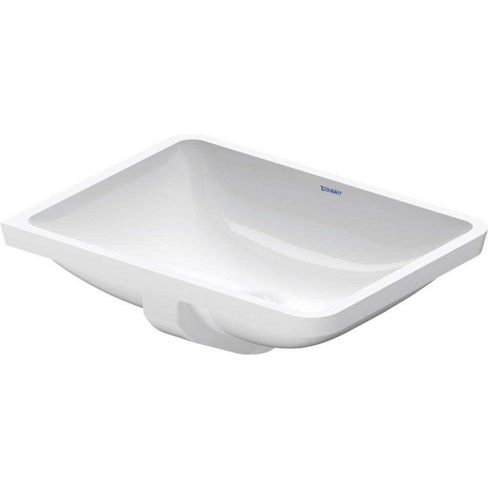 Duravit Starck 3 20 7/8'' Rectangular Undermount Sink in White with Overflow
