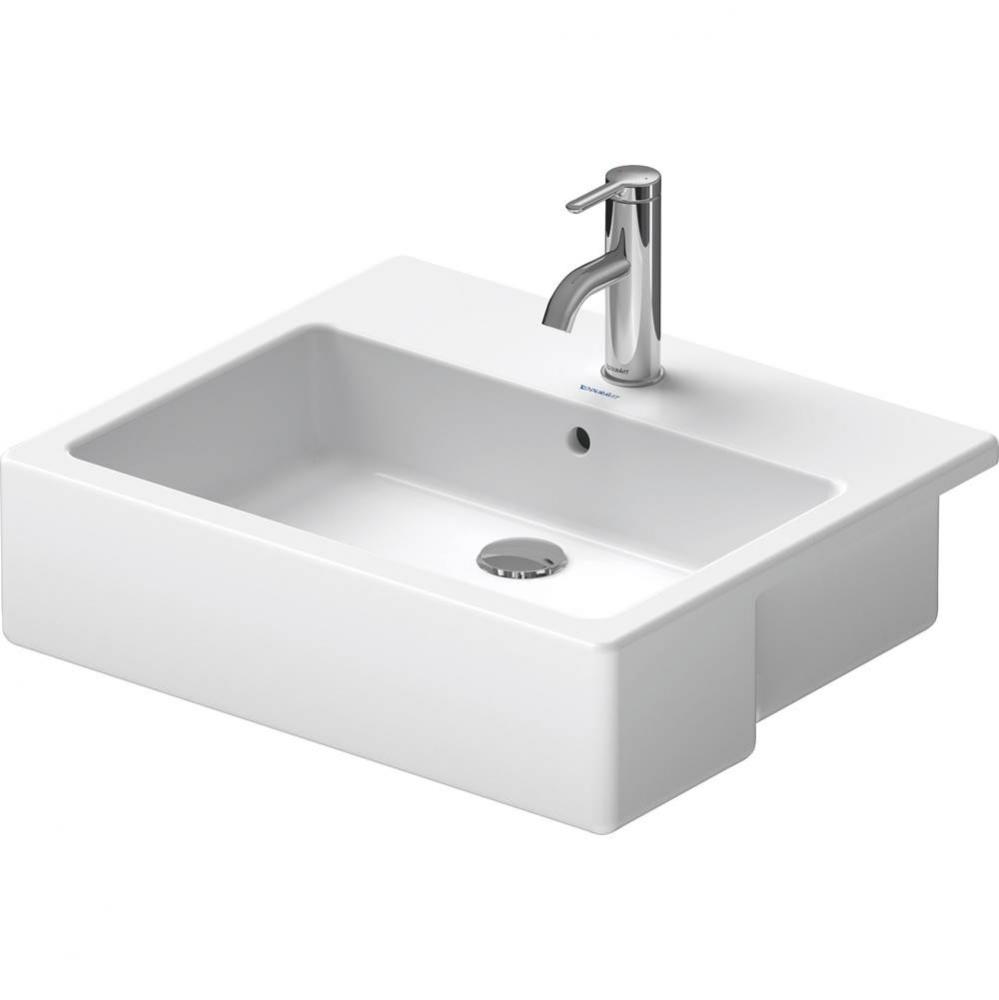 Vero Semi-Recessed Sink White with WonderGliss