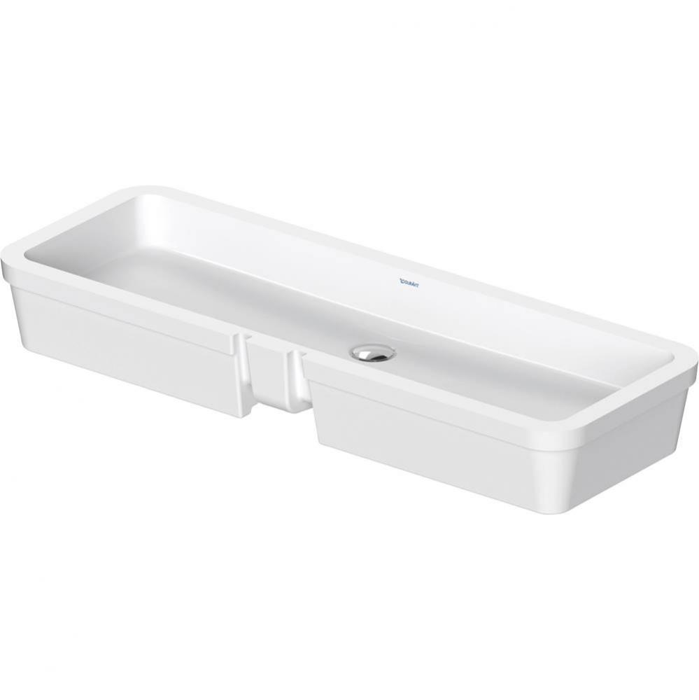 Duravit Vero 39 3/8'' Rectangular Undermount Sink in White with Overflow