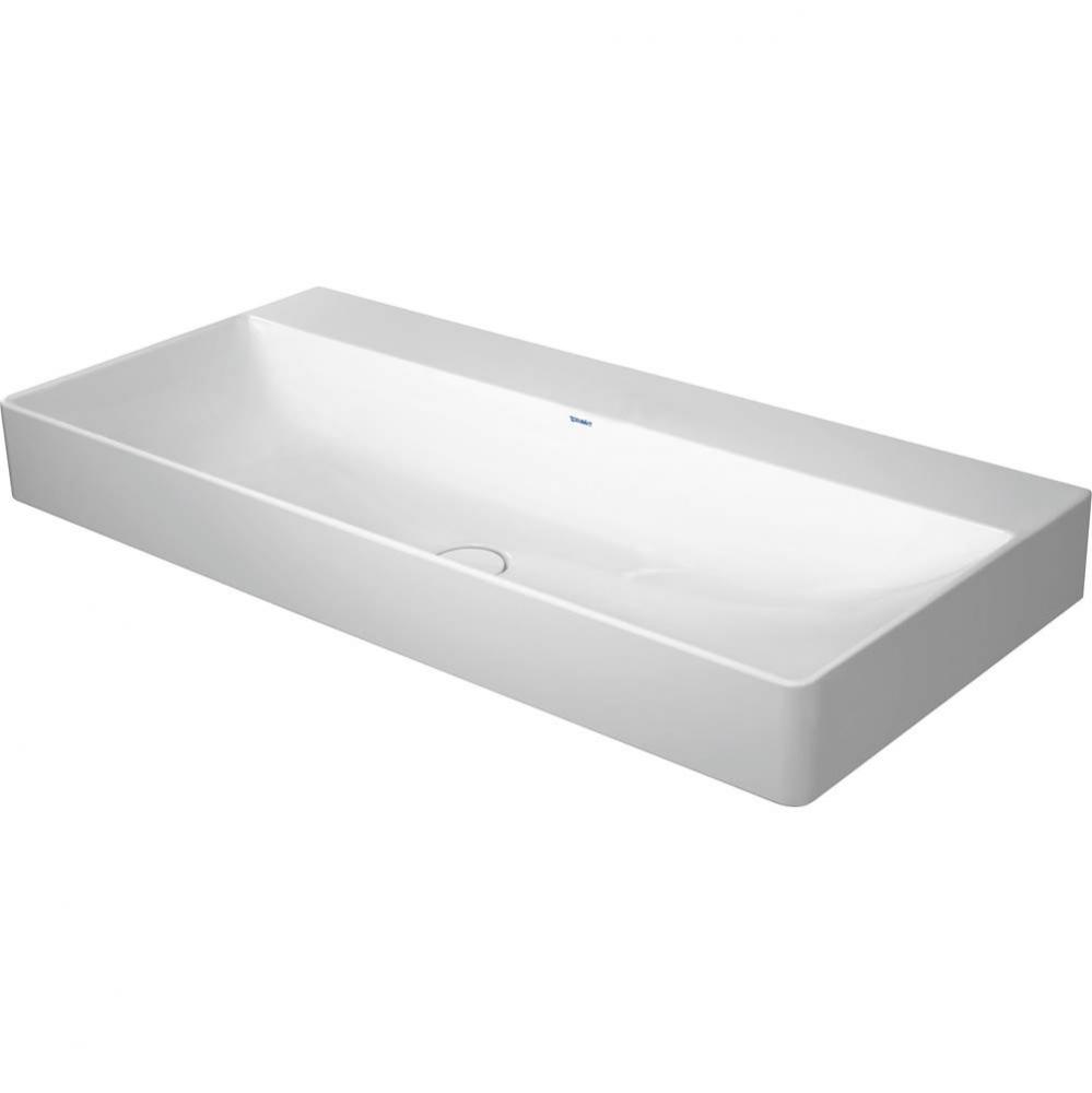 DuraSquare Wall-Mount Sink White with WonderGliss