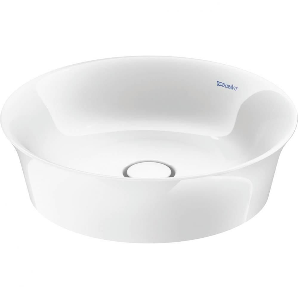 Duravit White Tulip 16 7/8'' Round Vessel Sink in White