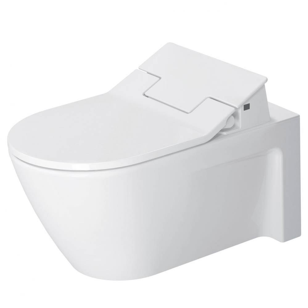 Starck 2 Wall-Mounted Toilet Bowl for Shower-Toilet Seat White with WonderGliss