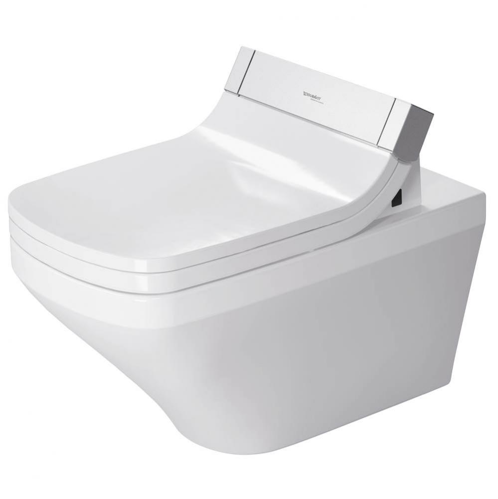 DuraStyle Wall-Mounted Toilet Bowl for Shower-Toilet Seat White with WonderGliss