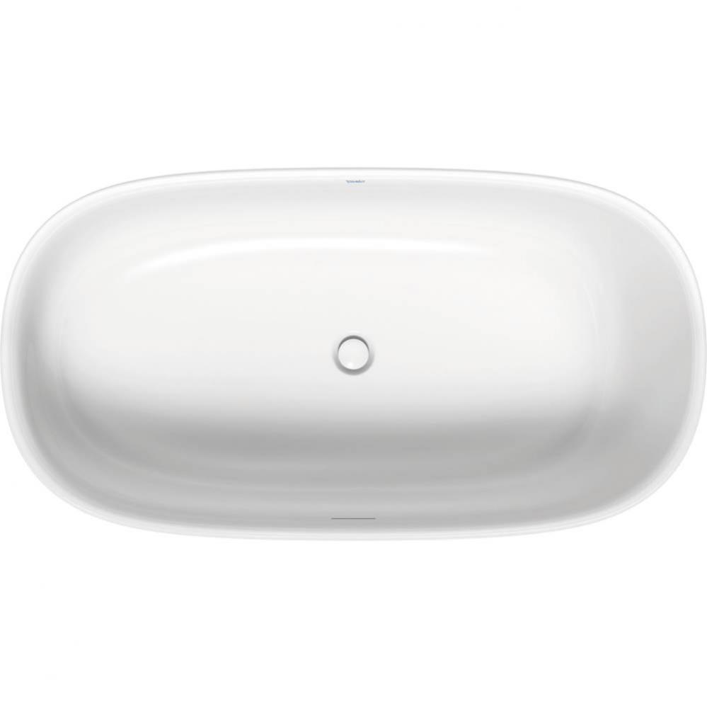 Duravit Zencha 63'' x 31 1/2'' Oval Freestanding Bathtub in White Solid Surfac