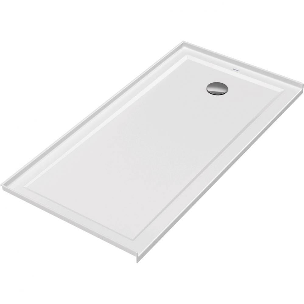 Duravit Architec 60'' x 30'' Rectangular Acrylic Single Threshold Shower Base