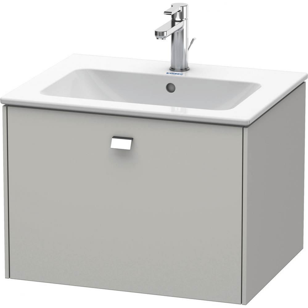 Brioso One Drawer Wall-Mount Vanity Unit Concrete Gray