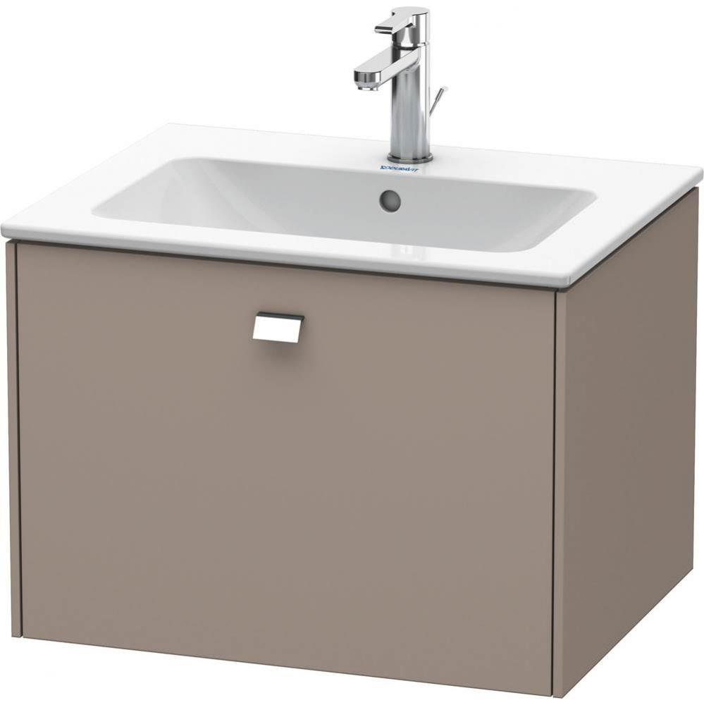 Duravit Brioso One Drawer Wall-Mount Vanity Unit Basalt