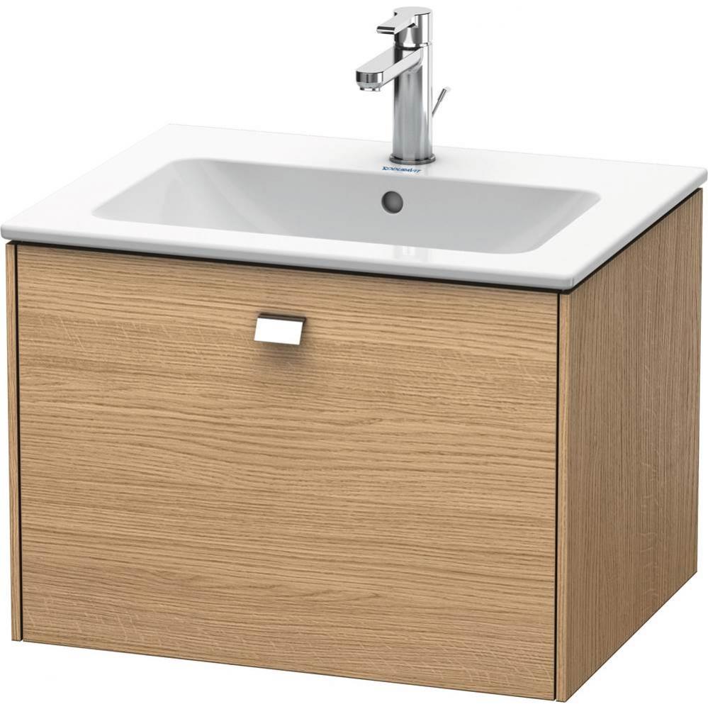 Duravit Brioso One Drawer Wall-Mount Vanity Unit European Oak