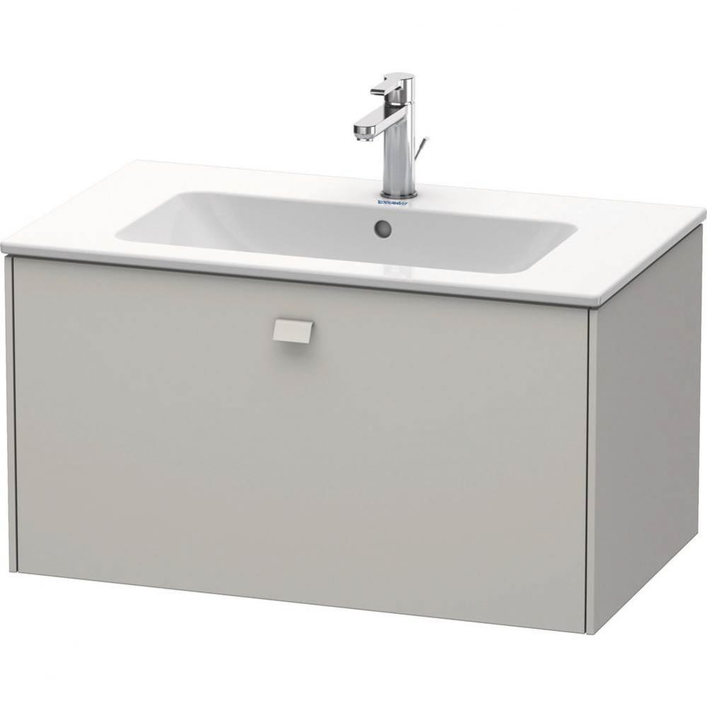 Brioso One Drawer Wall-Mount Vanity Unit Concrete Gray