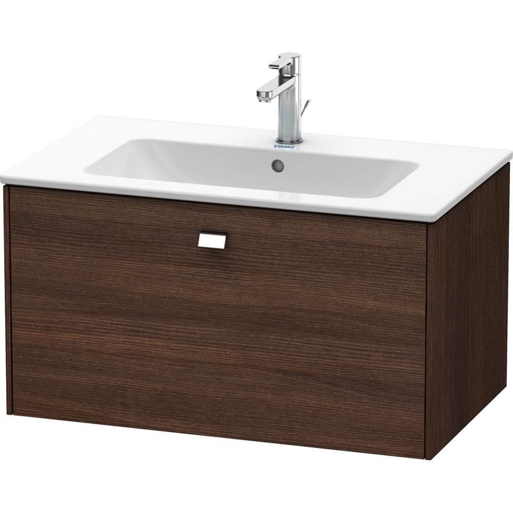 Duravit Brioso One Drawer Wall-Mount Vanity Unit Chestnut Dark