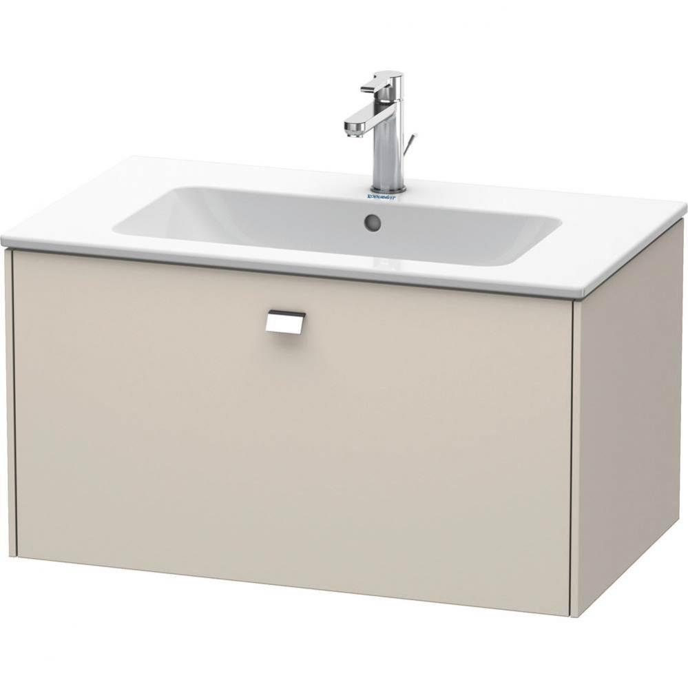 Brioso One Drawer Wall-Mount Vanity Unit Taupe
