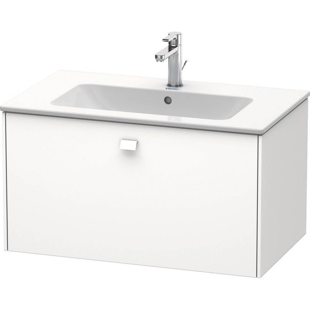 Brioso One Drawer Wall-Mount Vanity Unit White
