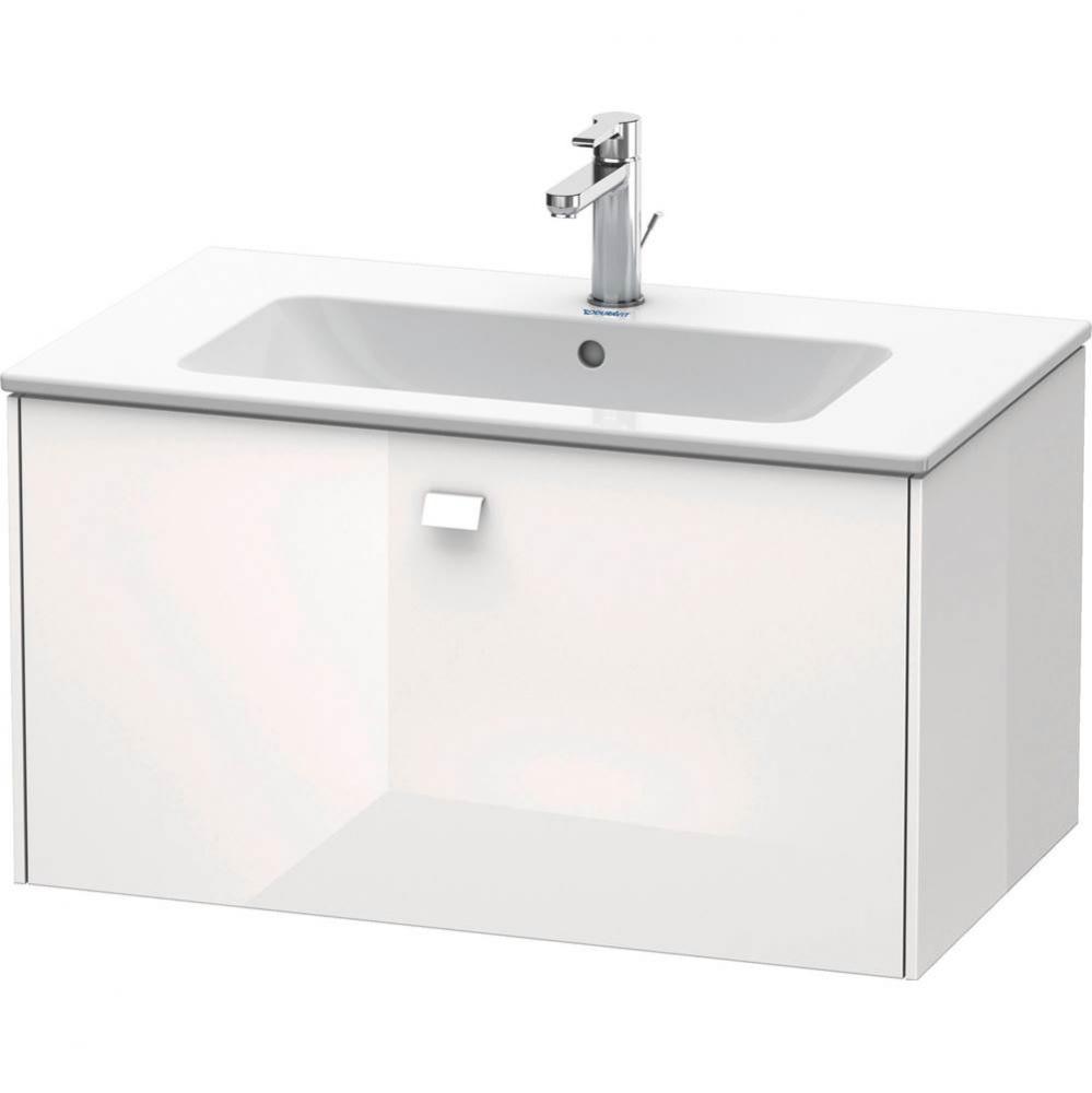 Brioso One Drawer Wall-Mount Vanity Unit White