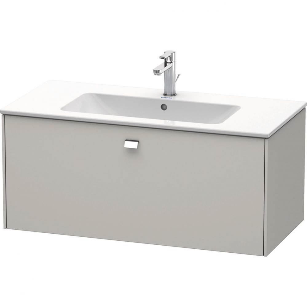 Brioso One Drawer Wall-Mount Vanity Unit Concrete Gray