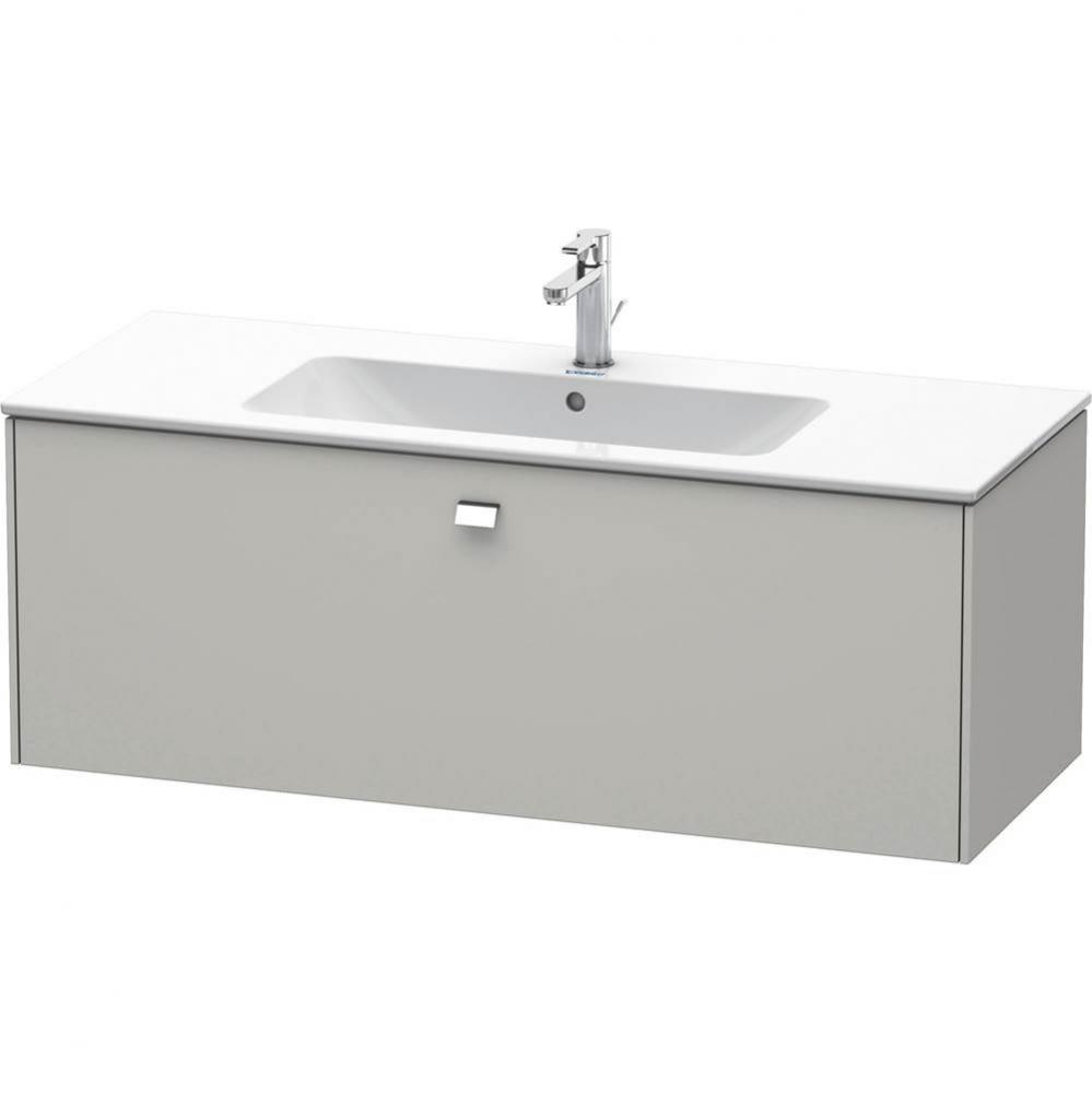 Brioso One Drawer Wall-Mount Vanity Unit Concrete Gray