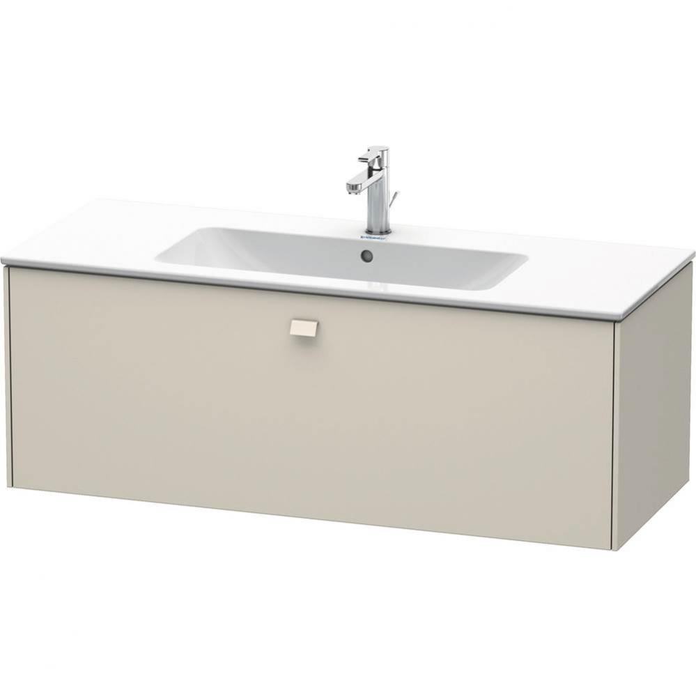 Brioso One Drawer Wall-Mount Vanity Unit Taupe